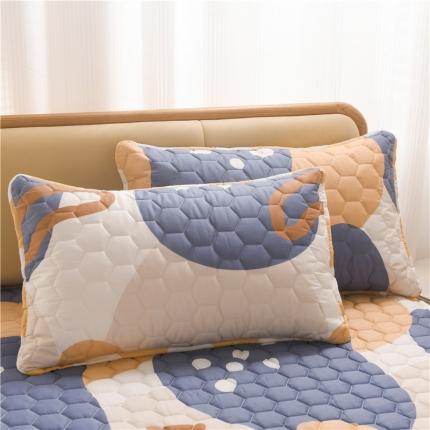 91家纺网 家纺一手货源 找家纺 （总）九亭2023新款A类纯棉防油防汗防口水家用枕套