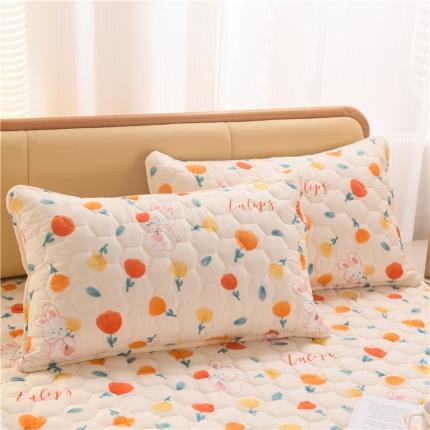 91家纺网 家纺一手货源 找家纺 （总）九亭2023新款A类纯棉防油防汗防口水家用枕套