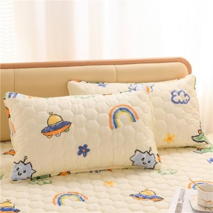 91家纺网 家纺一手货源 找家纺 （总）九亭2023新款A类纯棉防油防汗防口水家用枕套