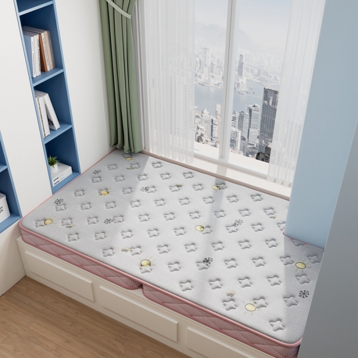 91家纺网 家纺一手货源 找家纺 （总）时奥 2023新款A类针织提花儿童学生款棕垫榻榻米床垫