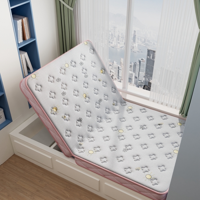 91家纺网 家纺一手货源 找家纺 （总）时奥 2023新款A类针织提花儿童学生款棕垫榻榻米床垫