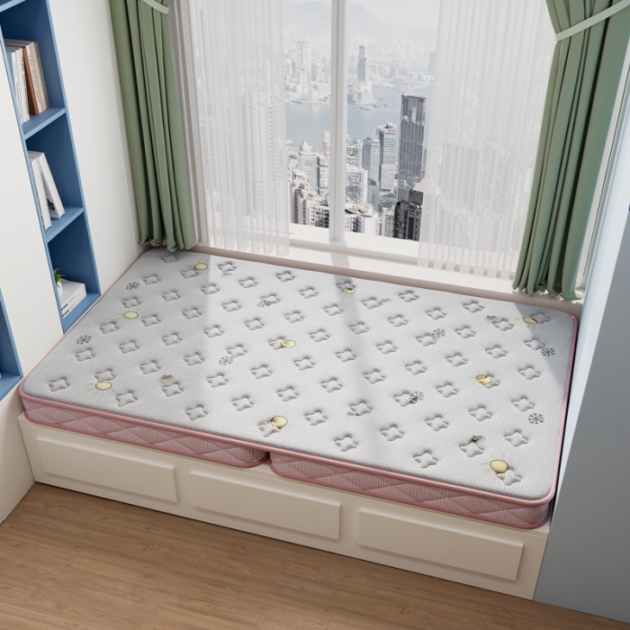 91家纺网 家纺一手货源 找家纺 （总）时奥 2023新款A类针织提花儿童学生款棕垫榻榻米床垫