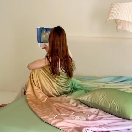 91家纺网 家纺一手货源 找家纺 赫帛 2023新款60S兰精天丝夏凉被夏被绿野仙踪