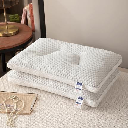 （总）织布人 2023新款枕芯夏季天冰丝凉感冰豆豆护颈按摩枕头枕芯