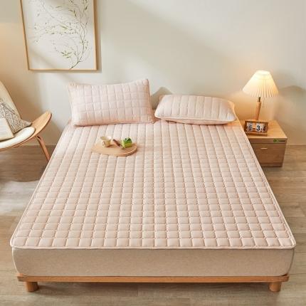 雅萱 2023新款原棉大豆床垫大床图 驼色