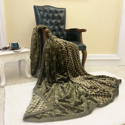 91家纺网 家纺一手货源 找家纺 卡奥2025AB版云貂绒毛毯法莱绒休闲盖毯沙发毯空调毯子 比格