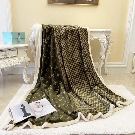 91家纺网 家纺一手货源 找家纺 (总) 卡奥 2025新款双层复合云貂绒北极绒休闲毛毯