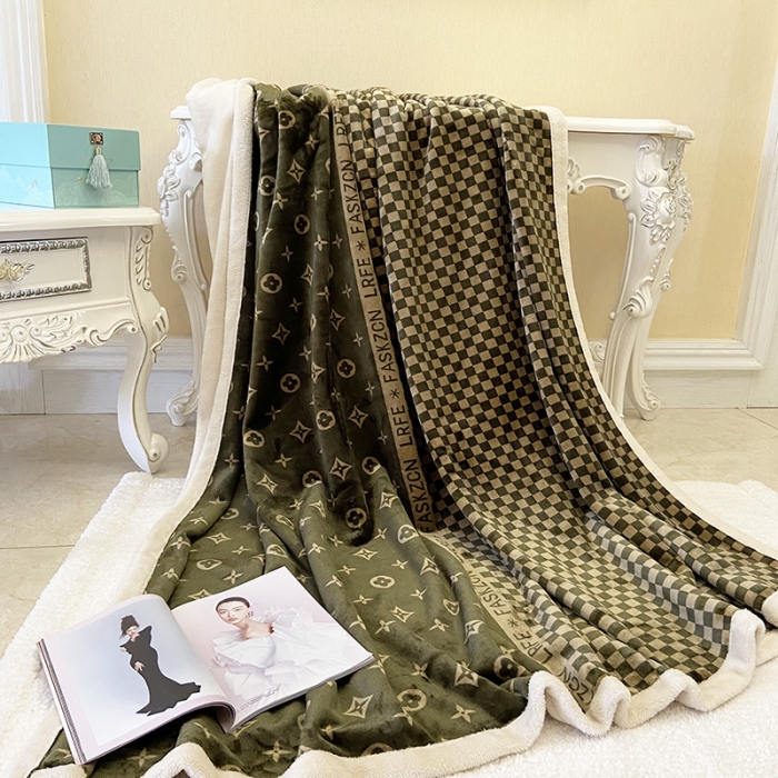 91家纺网 家纺一手货源 找家纺 卡奥 2024新款双层复合云貂绒北极绒休闲毛毯 羊羔-比格