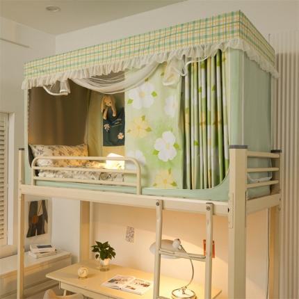 91家纺网 家纺一手货源 找家纺 （总）卓尔居 2025新款学生遮光床帘涂层花边花卉系列