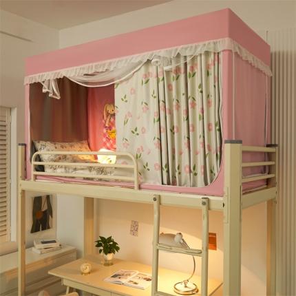 91家纺网 家纺一手货源 找家纺 （总）卓尔居 2025新款学生遮光床帘涂层花边花卉系列