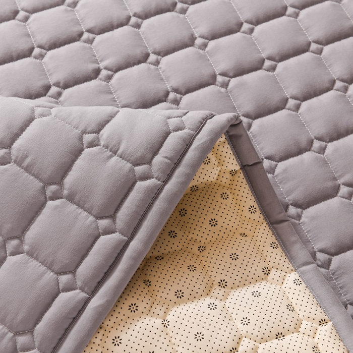 91家纺网 家纺一手货源 找家纺 恋绒 2023新款A类升级款防水隔尿床护垫床褥子床垫 防水款-青灰色