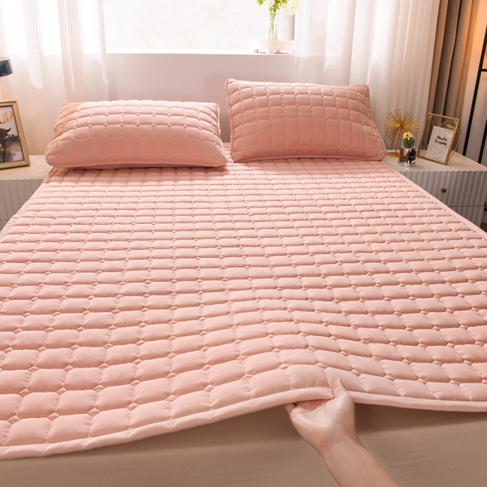 91家纺网 家纺一手货源 找家纺 恋绒 2023新款A类升级款防水隔尿床护垫床褥子床垫 防水款-珍珠玉