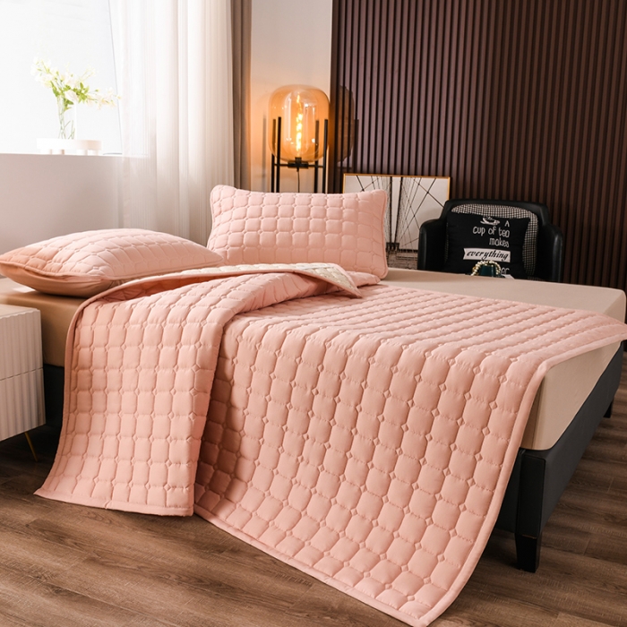 91家纺网 家纺一手货源 找家纺 恋绒 2023新款A类升级款防水隔尿床护垫床褥子床垫 防水款-珍珠玉