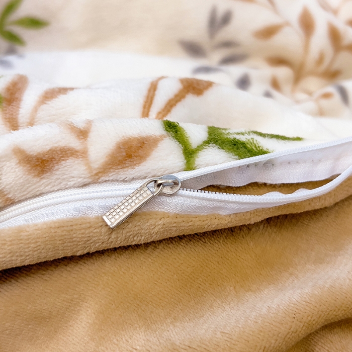 91家纺网 家纺一手货源 找家纺 芃成 2023新款牛奶绒印花单被套 春意盎然