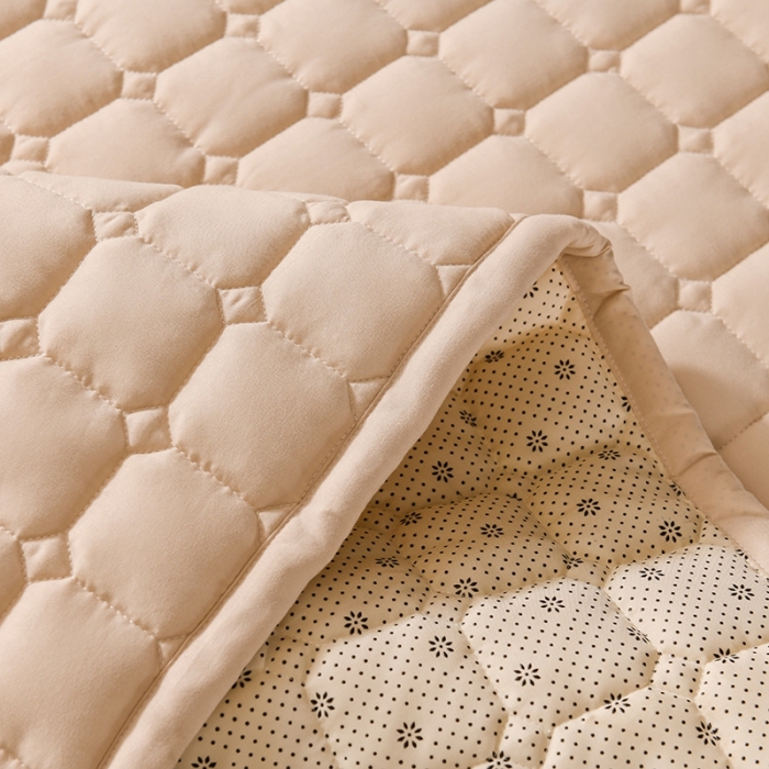 91家纺网 家纺一手货源 找家纺 恋绒 2023新款A类升级款防水床垫隔尿床护垫床褥子软垫床垫保护罩 防水款-浅驼色