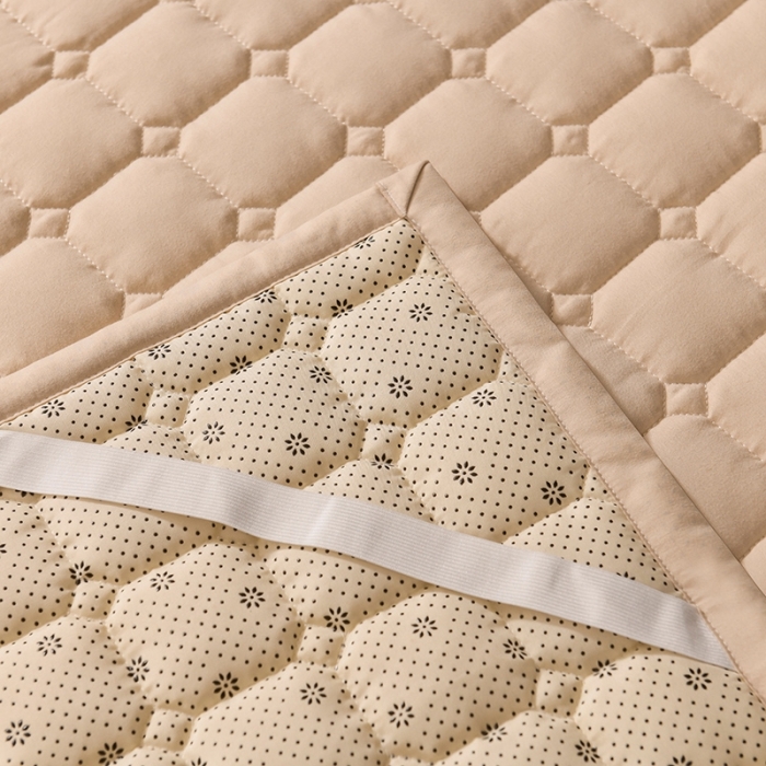 91家纺网 家纺一手货源 找家纺 恋绒 2023新款A类升级款防水床垫隔尿床护垫床褥子软垫床垫保护罩 防水款-浅驼色