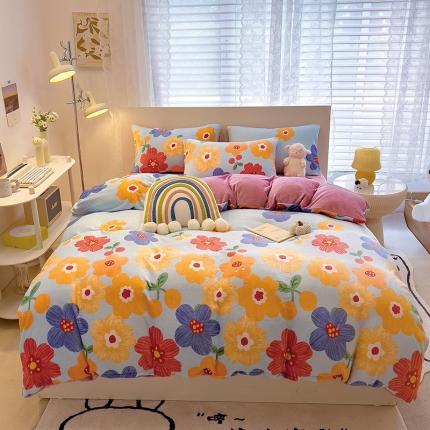 芃成 2023新款牛奶绒印花单被套 潘朵拉