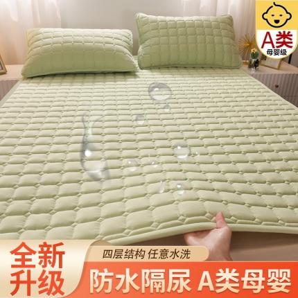 恋绒 2023新款A类升级款防水隔尿床护垫床褥子床垫 防水款-烟豆青