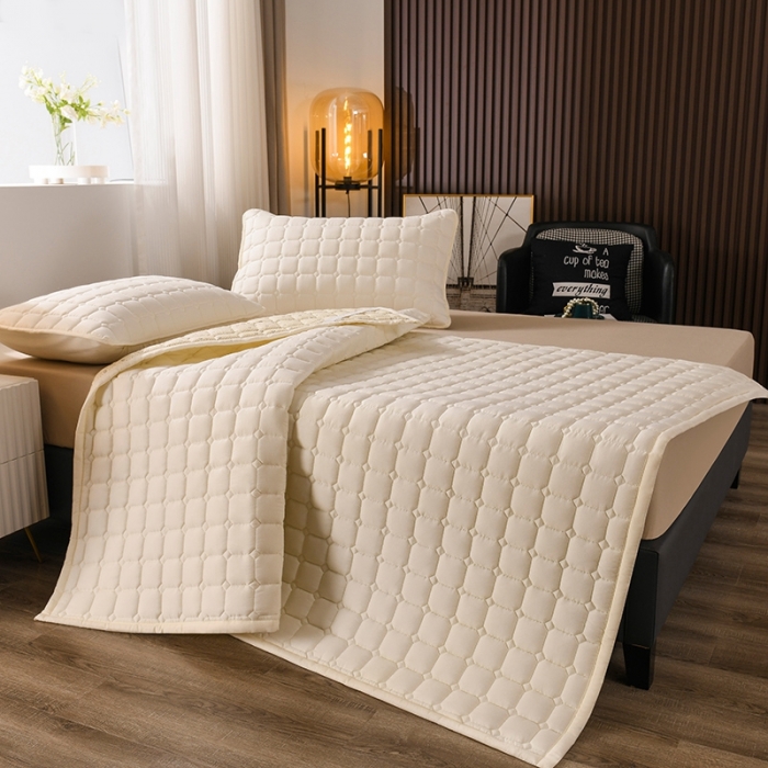 91家纺网 家纺一手货源 找家纺 （总）恋绒 2023新款A类升级款防水隔尿床护垫床褥子软垫床垫保护罩