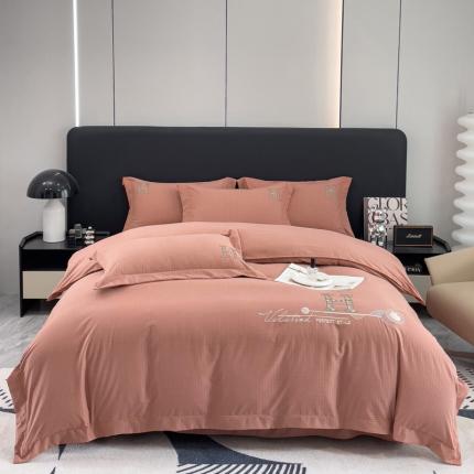 91家纺网 家纺一手货源 找家纺 （总）金米诺 2024新款锦棉提花四件套刺绣系列-欧曼