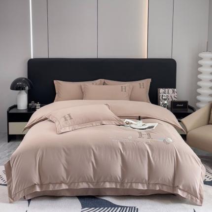 91家纺网 家纺一手货源 找家纺 （总）金米诺 2024新款锦棉提花四件套刺绣系列-欧曼