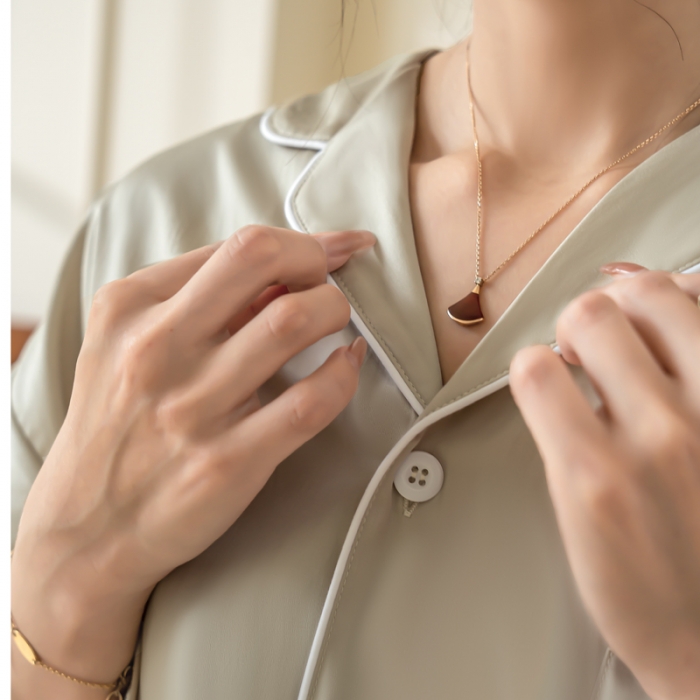 91家纺网 家纺一手货源 找家纺 都市轻奢天丝棉/天丝家居服套装可外穿韩版宽松情侣睡衣 香槟金-天丝棉