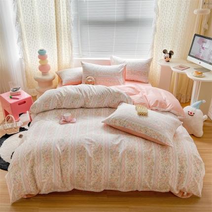 91家纺网 家纺一手货源 找家纺 顾里家纺 2023新款40支13372全棉印花四件套-第二批 法式芙园