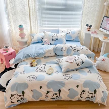 91家纺网 家纺一手货源 找家纺 （总）顾里家纺 2023新款40支13372全棉印花四件套-第二批