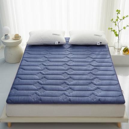 依诺床垫 2023新款全棉大豆纤维床垫-成人床 蓝色