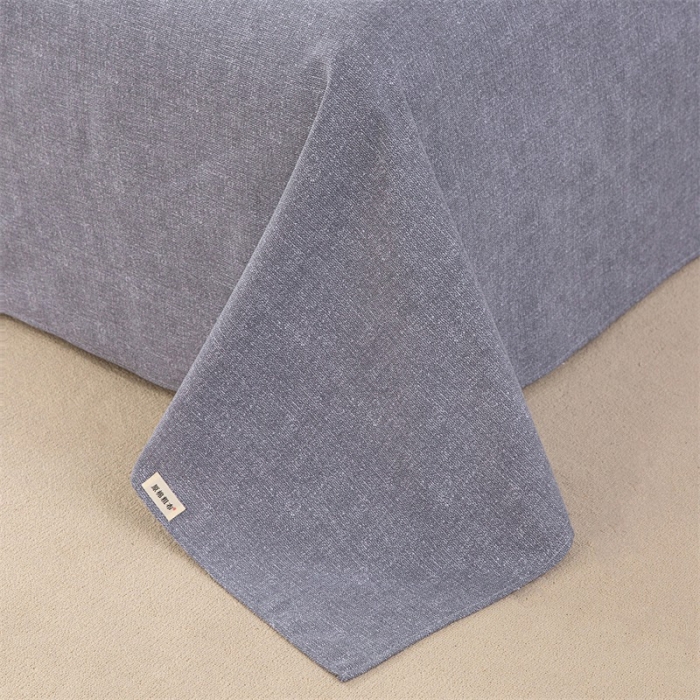 91家纺网 家纺一手货源 找家纺 首爱家纺 2025新款原棉纯棉粗布床单纯棉单床单 浅灰