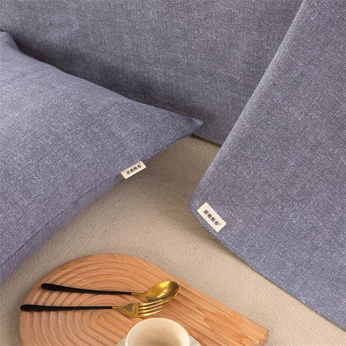 91家纺网 家纺一手货源 找家纺 首爱家纺 2025新款原棉纯棉粗布床单纯棉单床单 浅灰