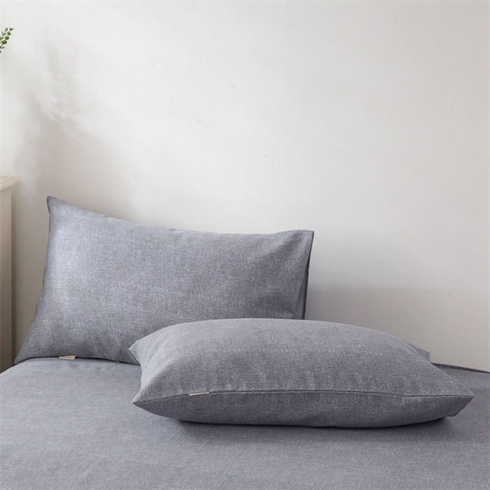 91家纺网 家纺一手货源 找家纺 首爱家纺 2025新款原棉纯棉粗布床单纯棉单床单 浅灰