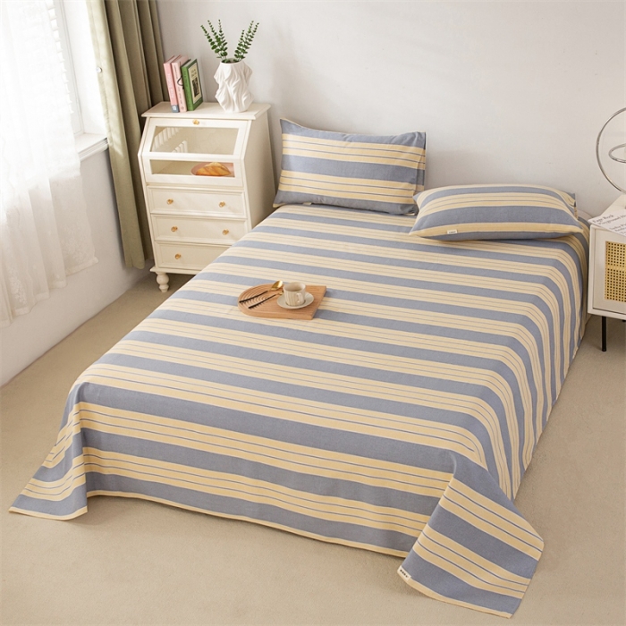 91家纺网 家纺一手货源 找家纺 首爱家纺 2025新款原棉纯棉粗布床单纯棉单床单 温馨