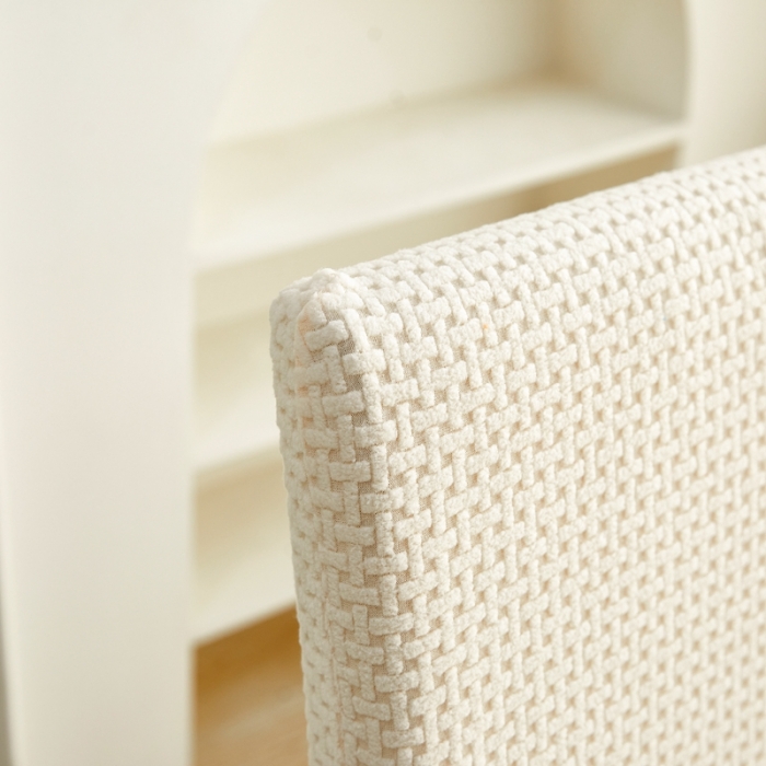 91家纺网 家纺一手货源 找家纺 逐日沙发套 2023新款提花椅子套-交点系列 交点-米黄色