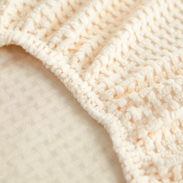 91家纺网 家纺一手货源 找家纺 逐日沙发套 2023新款提花椅子套-交点系列 交点-米黄色