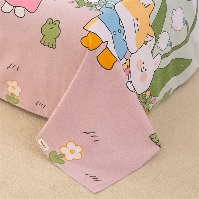 91家纺网 家纺一手货源 找家纺 棉乐町家居 2025新款原棉老粗布系列单床单 沐恋