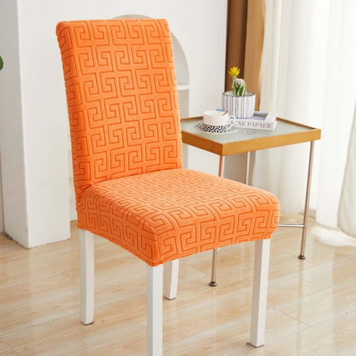 91家纺网 家纺一手货源 找家纺 逐日沙发套 2023新款提花椅子套-雅韵系列 雅韵-高级橙