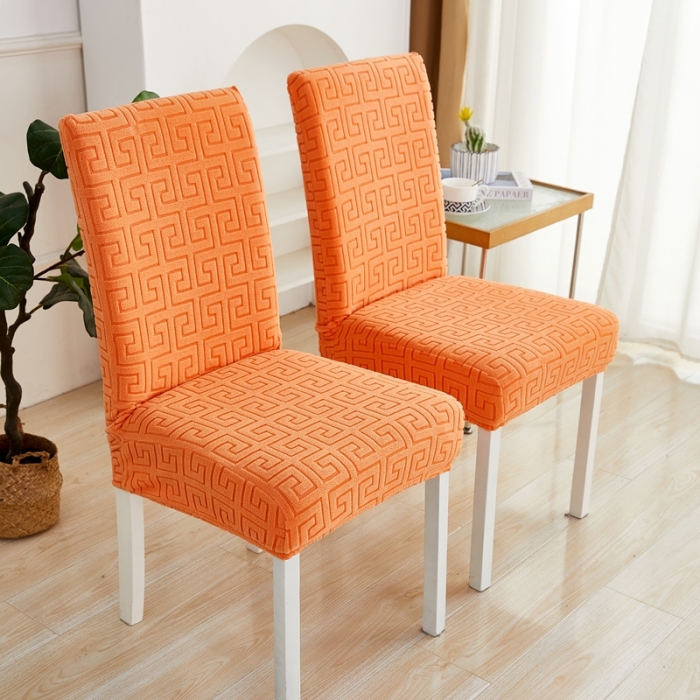 91家纺网 家纺一手货源 找家纺 逐日沙发套 2023新款提花椅子套-雅韵系列 雅韵-高级橙