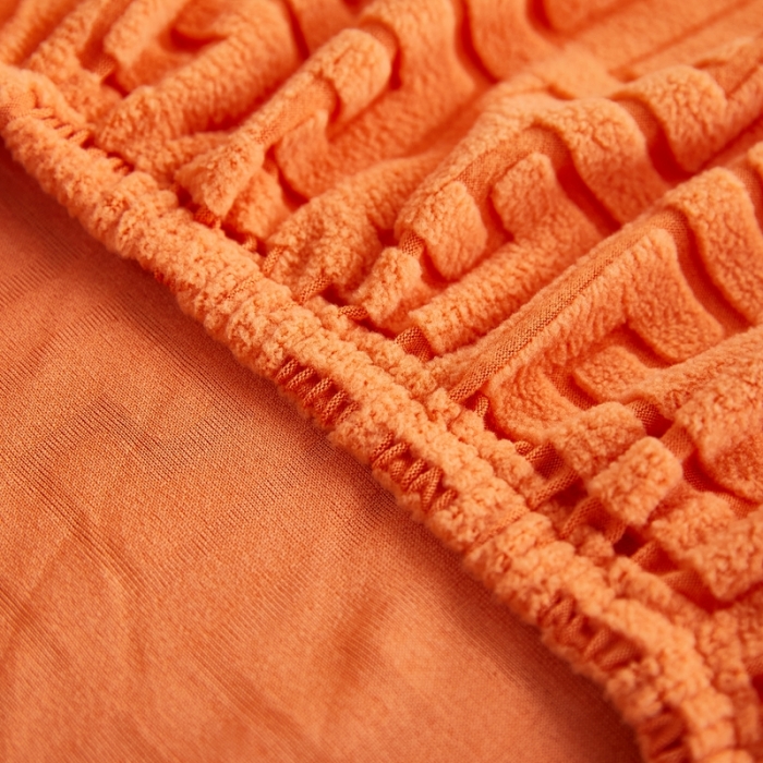 91家纺网 家纺一手货源 找家纺 逐日沙发套 2023新款提花椅子套-雅韵系列 雅韵-高级橙