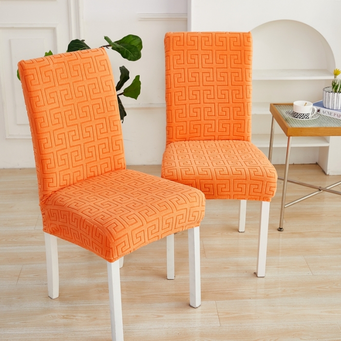 91家纺网 家纺一手货源 找家纺 逐日沙发套 2023新款提花椅子套-雅韵系列 雅韵-高级橙