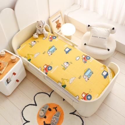 91家纺网 家纺一手货源 找家纺 嗨生活 2021年新款全棉加厚款可拆款儿童床垫工程车队