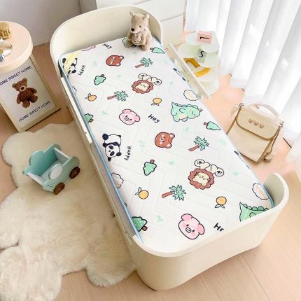 91家纺网 家纺一手货源 找家纺 嗨生活2025新款加厚A类针织面料乳胶床垫幼儿园儿童床垫动物集