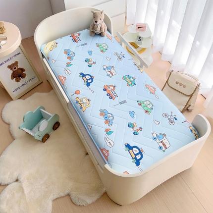 91家纺网 家纺一手货源 找家纺 嗨生活2025新款加厚A类针织面料乳胶床垫幼儿园儿童床垫汽车嘟嘟