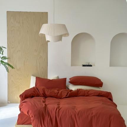 91家纺网 家纺一手货源 找家纺 （总）云上 2023新款全棉色织水洗纯色四件套