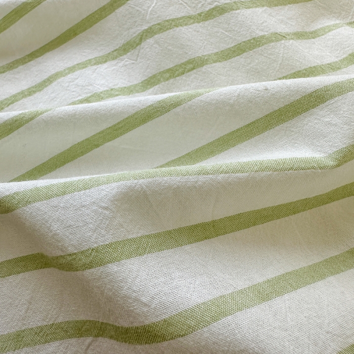 91家纺网 家纺一手货源 找家纺 玖弘 2023新款亲肤水洗条纹四件套 果绿条