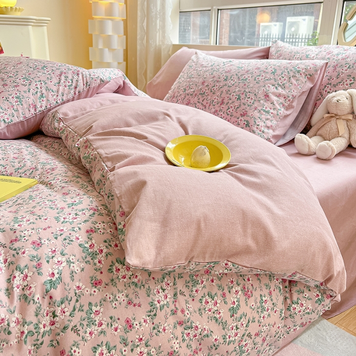 91家纺网 家纺一手货源 找家纺 柠馨 2023新款13376全棉单被套 扶摇紫