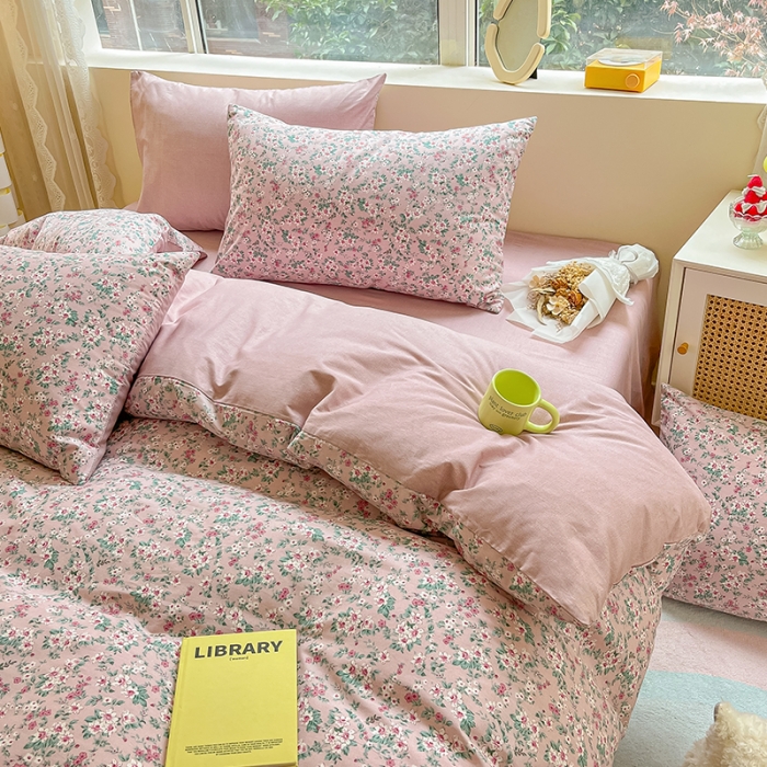 91家纺网 家纺一手货源 找家纺 柠馨 2023新款13376全棉单被套 扶摇紫