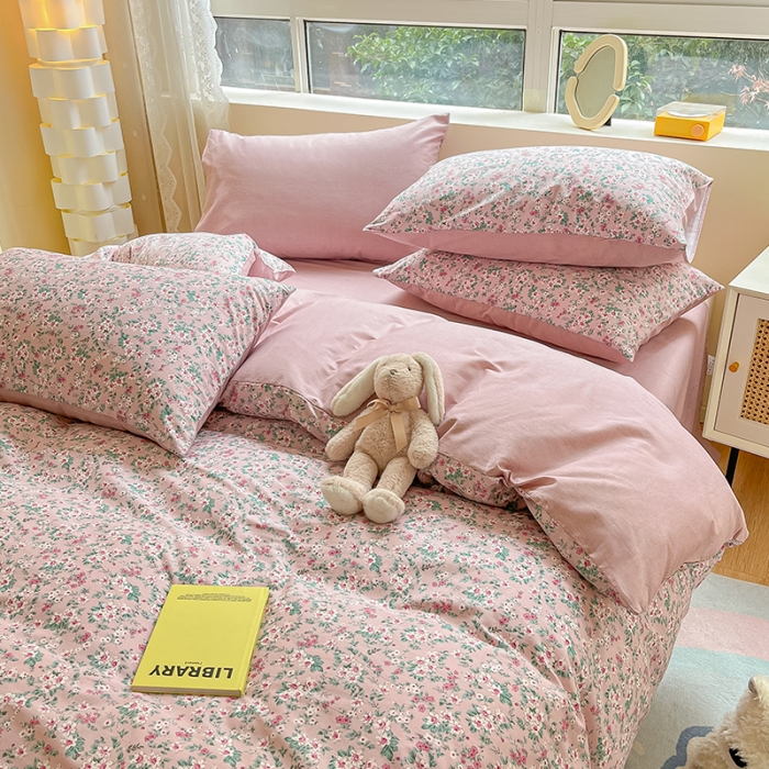 91家纺网 家纺一手货源 找家纺 柠馨 2023新款13376全棉单被套 扶摇紫