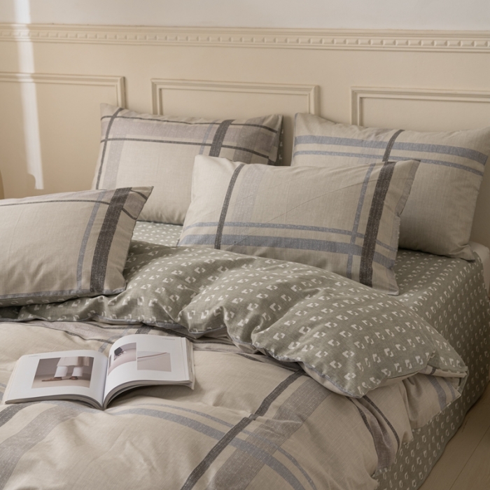 91家纺网 家纺一手货源 找家纺 柠馨 2023新款13376全棉单被套 格森