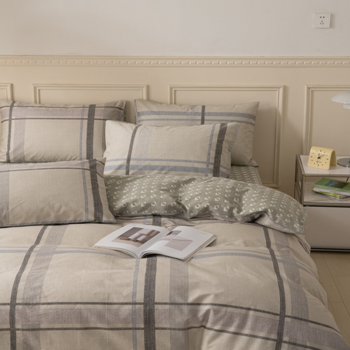 91家纺网 家纺一手货源 找家纺 柠馨 2023新款13376全棉单被套 格森